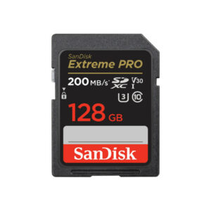 کارت حافظه SDXC سن دیسک Extreme Pro V30 کلاس 10 استاندارد UHS-I U3 سرعت 200mbps ظرفیت 128 گیگابایت